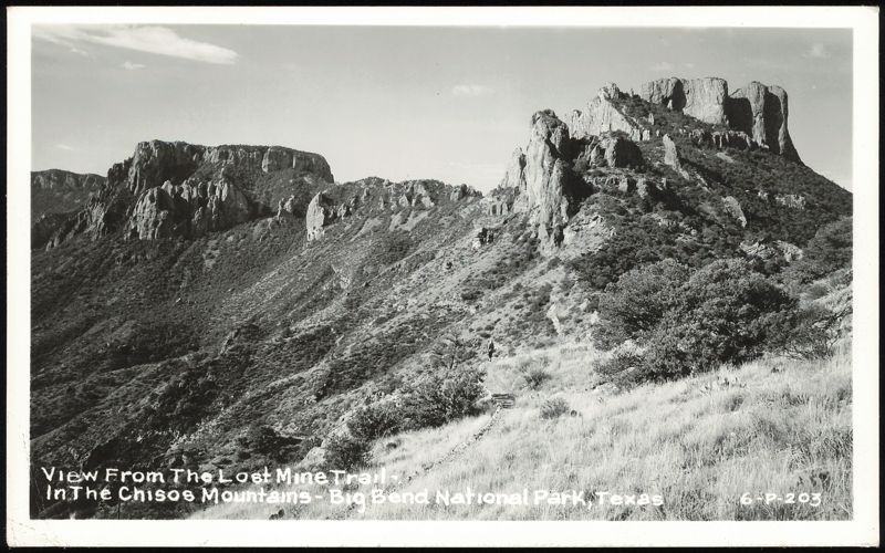 View From The Lost Mine Trail - Chisos Mountains - Big Bend National Park Texas