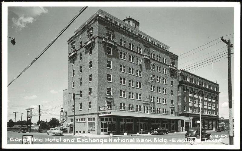 Connellee Hotel and Exchange National Bank Building Eastland Texas