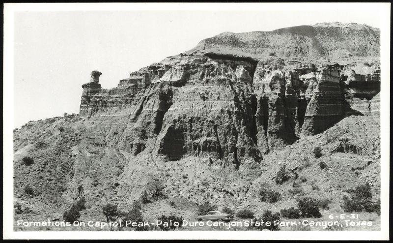 Formations On Capitol Peak - Palo Duro Canyon State Park