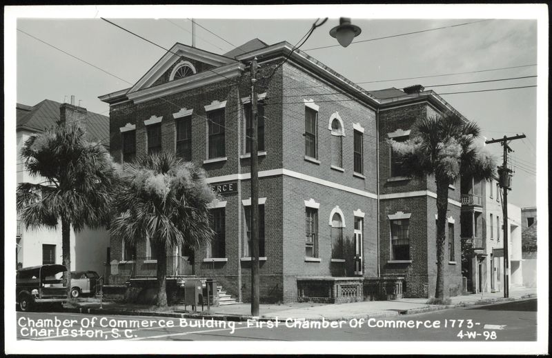 Chamber of Commerce Building, First Chamber of Commerce 1773 Charleston South Carolina