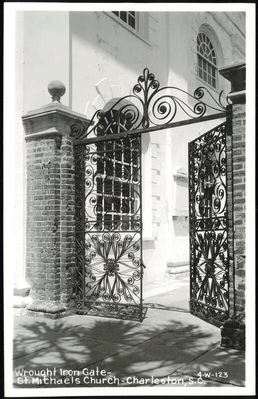 Wrought Iron Gate - St. Michaels Church Charleston South Carolina