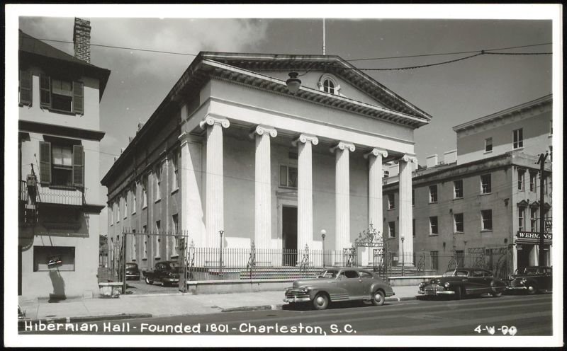 Hibernian Hall - Founded 1801 Charleston South Carolina