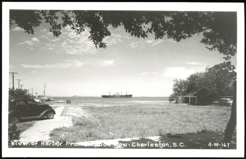 View of Harbor From Rainbow Row Charleston South Carolina