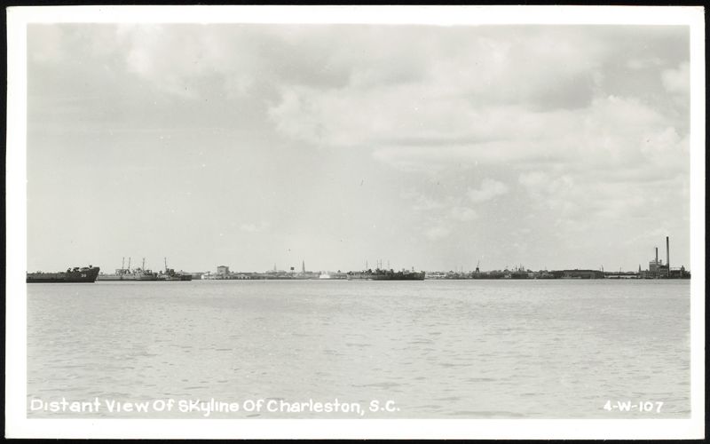 Distant View of Skyline of Charleston South Carolina
