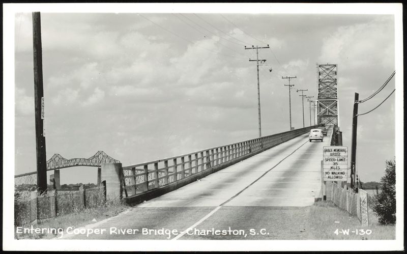 Entering Grace Memorial Bridge, Cooper River, Charleston, SC South Carolina