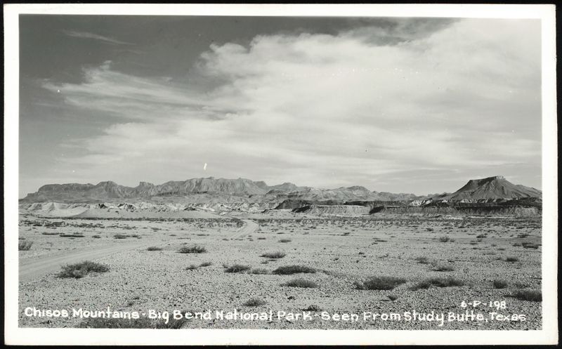 Chisos Mountains - Big Bend National Park - Seen From Study Butte Texas