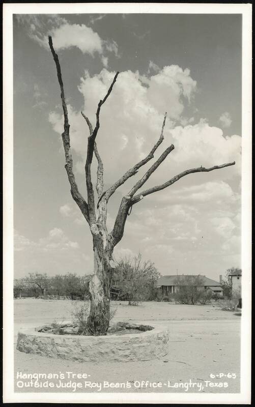Hangman's Tree - Outside Judge Roy Bean's Office Langtry Texas