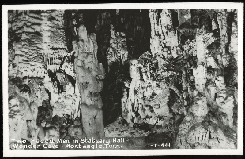 Two Faced Man in Statuary Hall, Wonder Cave Monteagle Tennessee