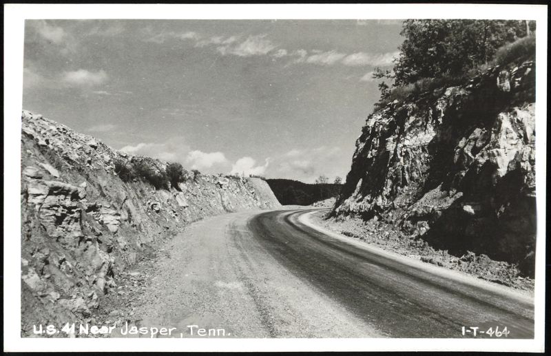 U.S. 41 Highway Winding Through Rocky Terrain Jasper Tennessee