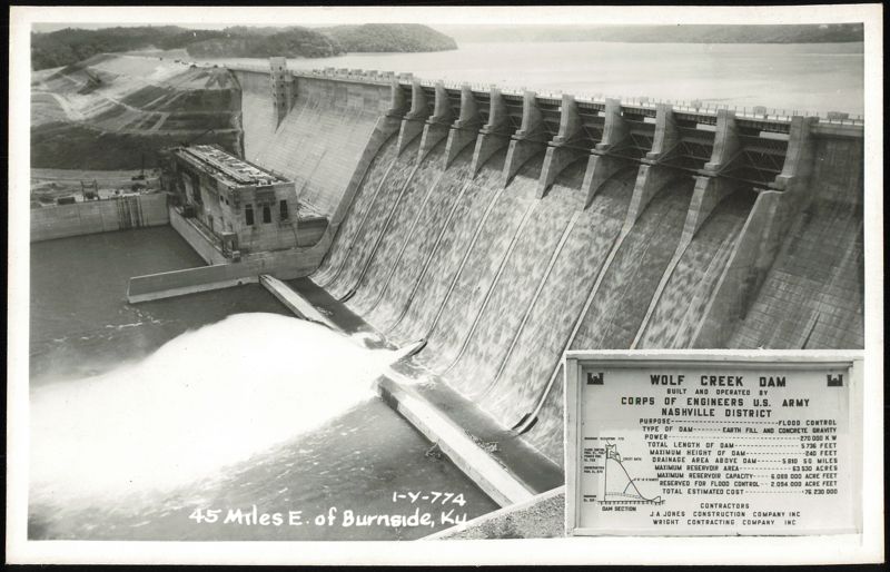 Wolf Creek Dam, Kentucky with detailed specifications