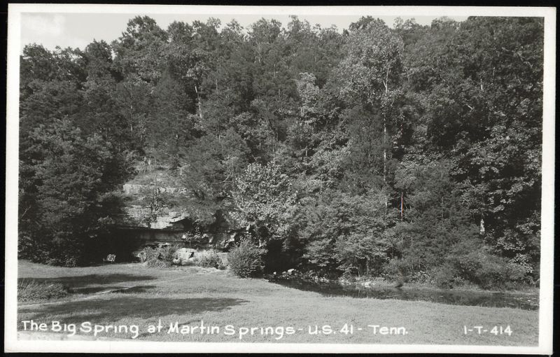 The Big Spring at Martin Springs, U.S. 41 Tennessee