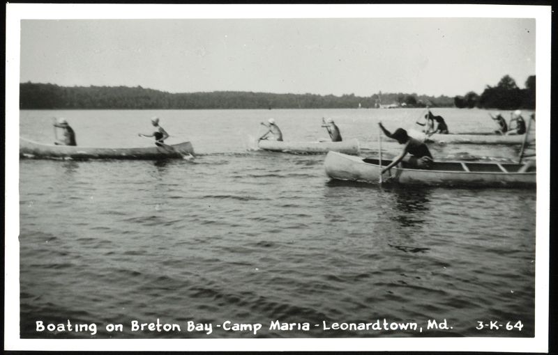 Boating on Breton Bay, Camp Maria