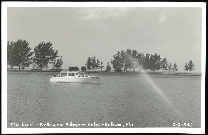 The Cola boat at Belleview Biltmore Hotel Belleair Florida