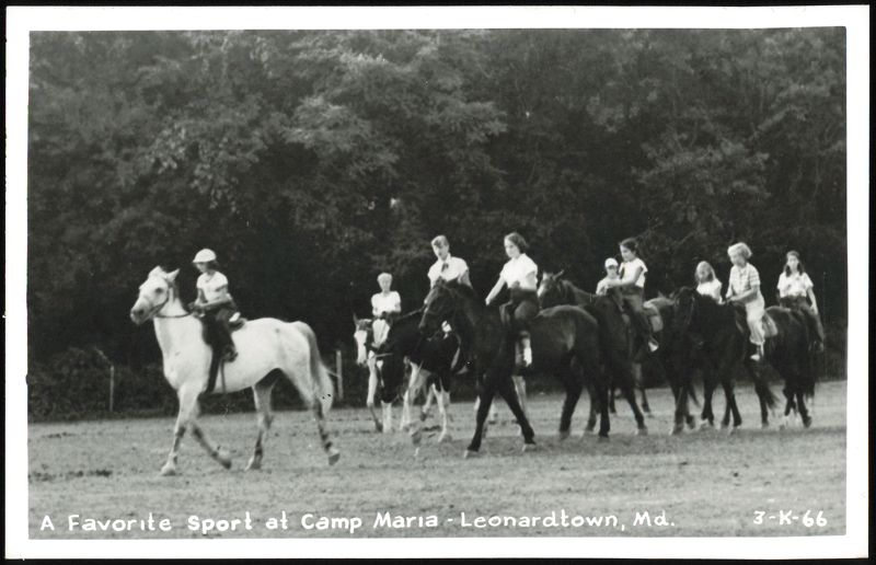 A Favorite Sport at Camp Maria Leonardtown Maryland