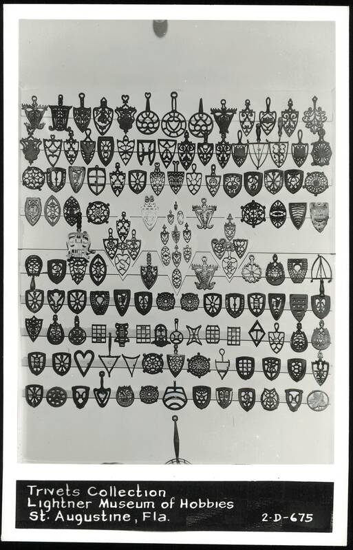 Trivets Collection at Lightner Museum of Hobbies St. Augustine Florida
