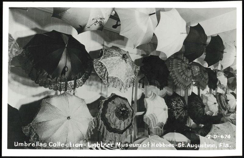 Umbrellas Collection at Lightner Museum of Hobbies, St. Augustine, FL Florida
