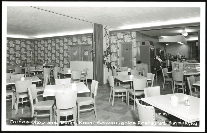 Seven Gables Restaurant Coffee Shop and Dining Room Interior Burnside Kentucky