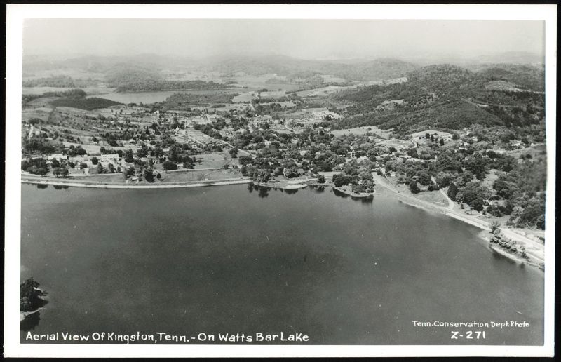Aerial View of Kingston, Tenn. - On Watts Bar Lake Tennessee