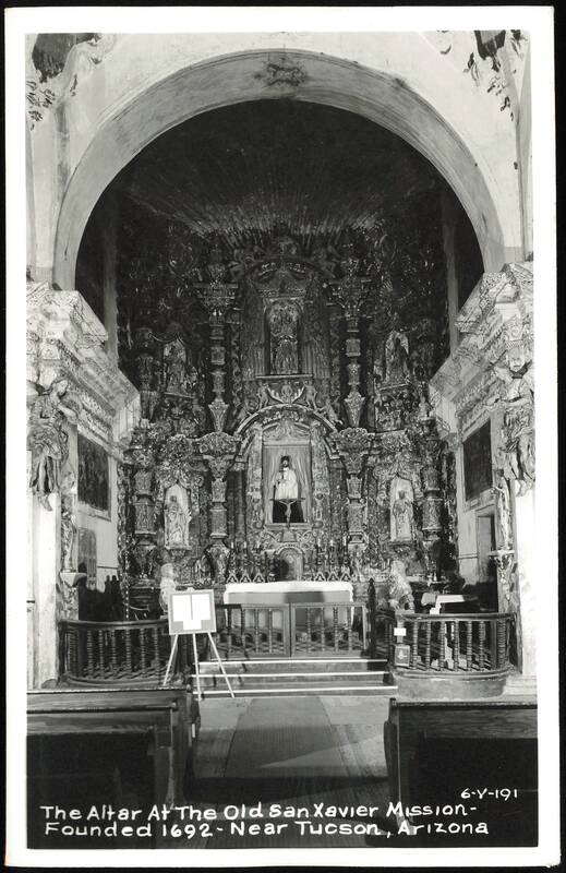 The Altar At The Old San Xavier Mission - Founded 1692 Tucson Arizona