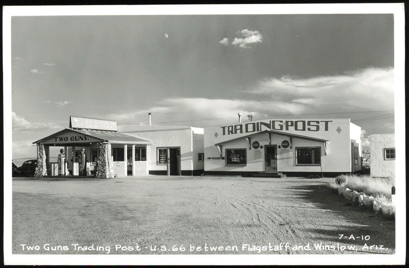 Two Guns Trading Post on U.S. 66 between Flagstaff and Winslow Arizona