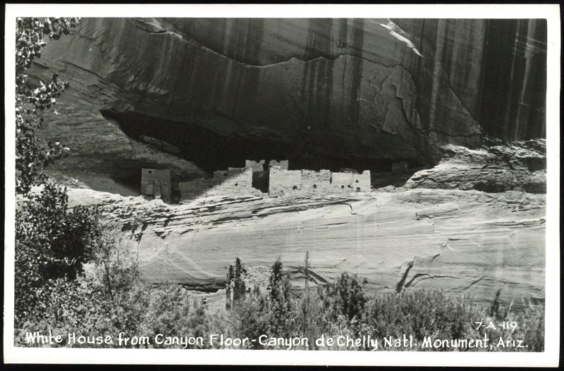 White House from Canyon Floor - Canyon de Chelly Natl. Monument Arizona