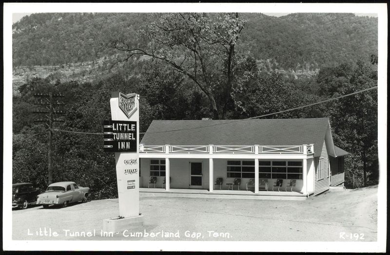 Little Tunnel Inn, Restaurant and Motel with Cars, Cumberland Gap Tennessee