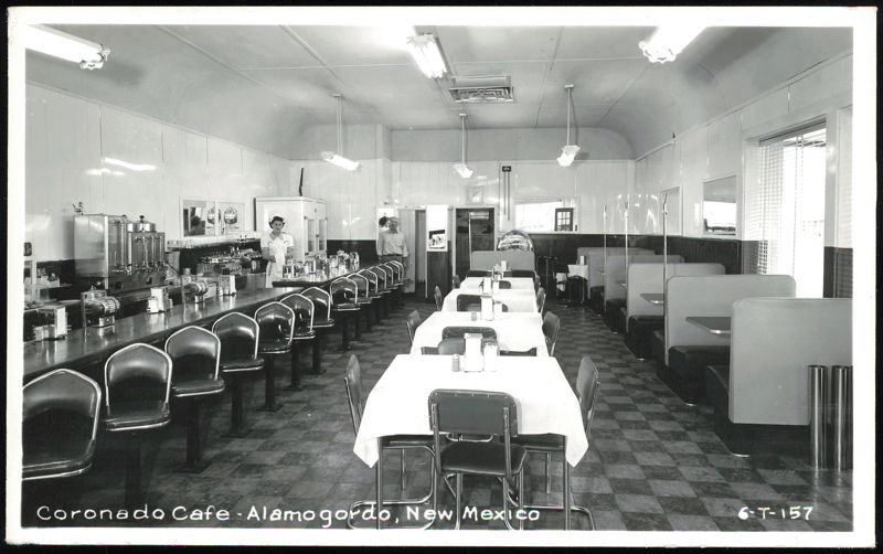 Coronado Cafe Interior with Counter, Tables, and Booths Alamogordo New Mexico