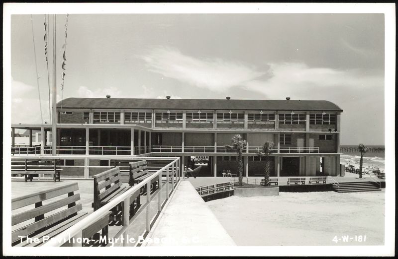 The Pavilion, oceanfront with beach and pier Myrtle Beach South Carolina
