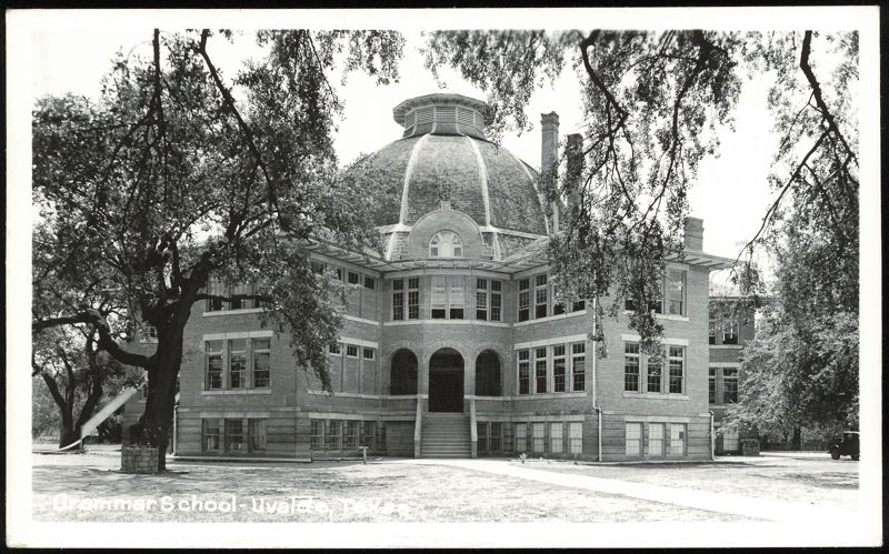 Grammer School Building with Dome and Cupola Uvalde Texas
