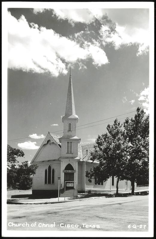 Church of Christ with Steeple, Cisco, Texas