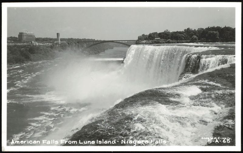 American Falls from Luna Island Niagara Falls New York