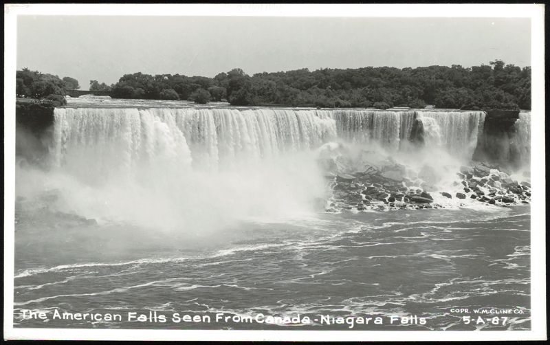 The American Falls Seen From Canada Niagara Falls New York