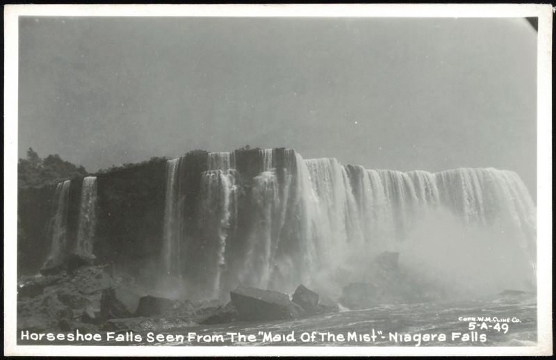 Horseshoe Falls Seen From The Maid Of The Mist, Niagara Falls New York