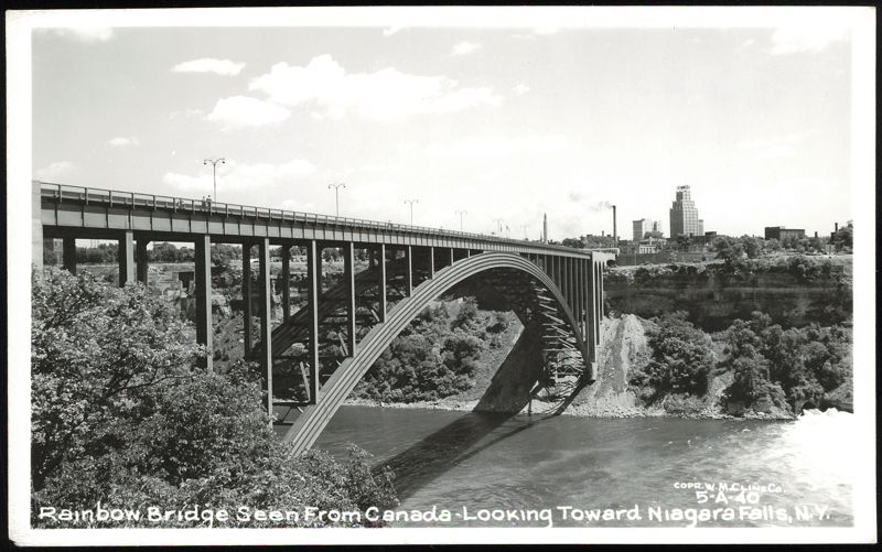 Rainbow Bridge Seen From Canada - Looking Toward Niagara Falls New York
