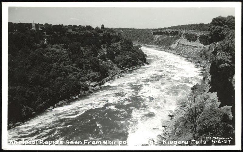 Whirlpool Rapids Seen From Whirlpool, Niagara Falls New York