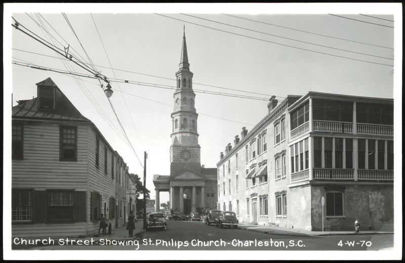 Church Street Showing St. Philips Church, Charleston South Carolina