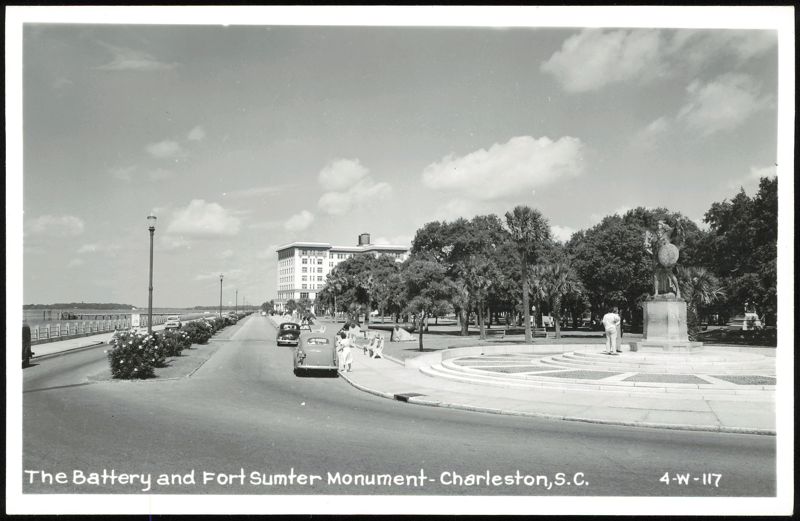 The Battery and Fort Sumter Monument Charleston South Carolina