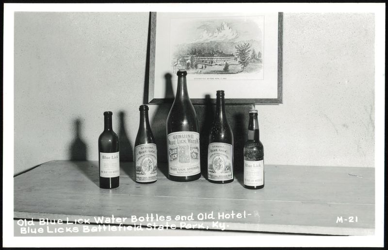 Old Blue Lick Water Bottles and Old Hotel Carlisle Kentucky