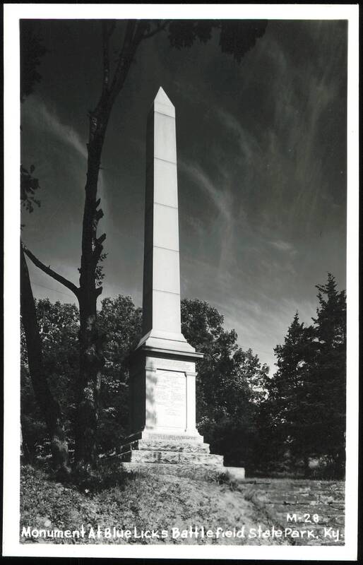 Monument at Blue Licks Battlefield State Park Kentucky