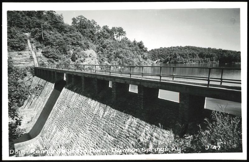 Dam at Pennyrile State Park Dawson Springs Kentucky
