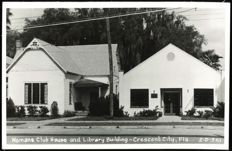 Womans Club House and Library Building Crescent City Florida