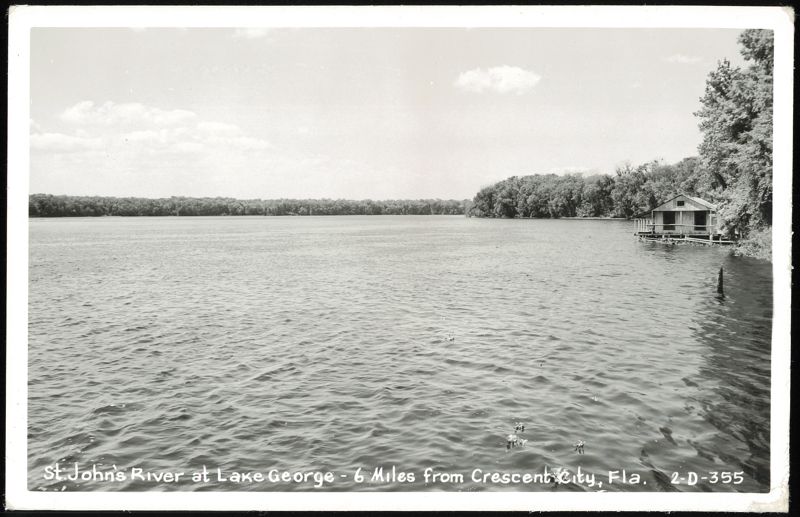 St. John's River at Lake George, Florida with Waterside House
