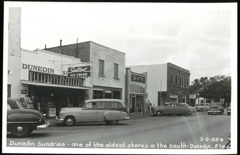 Dunedin Sundries, Sealtest Ice Cream, Dent's, and Dorothy Douglas Real Estate Florida