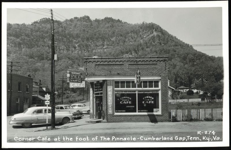 Corner Cafe at the foot of The Pinnacle, Cumberland Gap, TN, KY, VA Tennessee