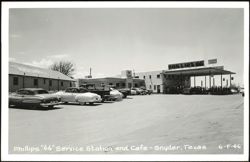 Phillips "66" Service Station and Cafe Postcard
