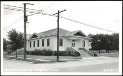 Church of Christ, Snyder Postcard