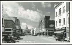 Street Scene with Long's Drugs, Weisman's, and Courthouse Postcard