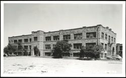High School Building with Stone Facade Postcard