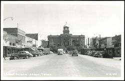 Street scene - Anson, Texas Postcard