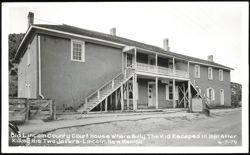 Old Lincoln County Court House Where Billy The Kid Escaped In 1881 Postcard